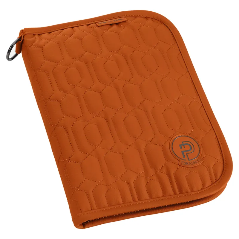 Eskadron Platinum Leather Passport Holder - Amber
