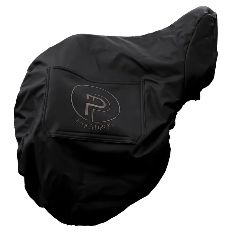 Eskadron Platinum Leather Saddle Cover - Black