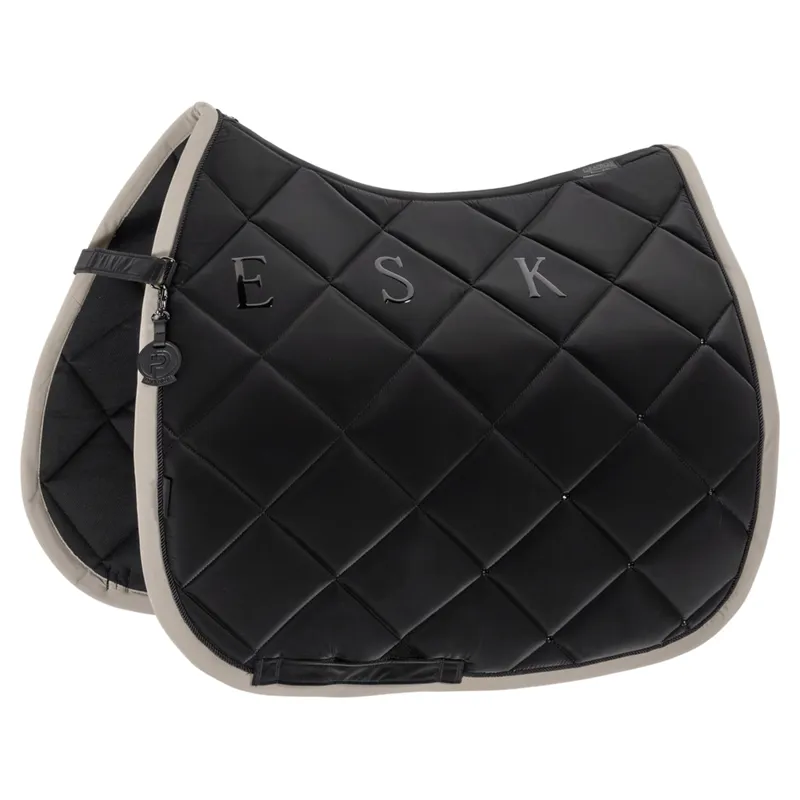 Eskadron Platinum Silk Diamond Dressage Saddle Pad - Black