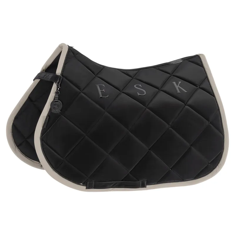 Eskadron Platinum Silk Diamond Saddle Pad - Black