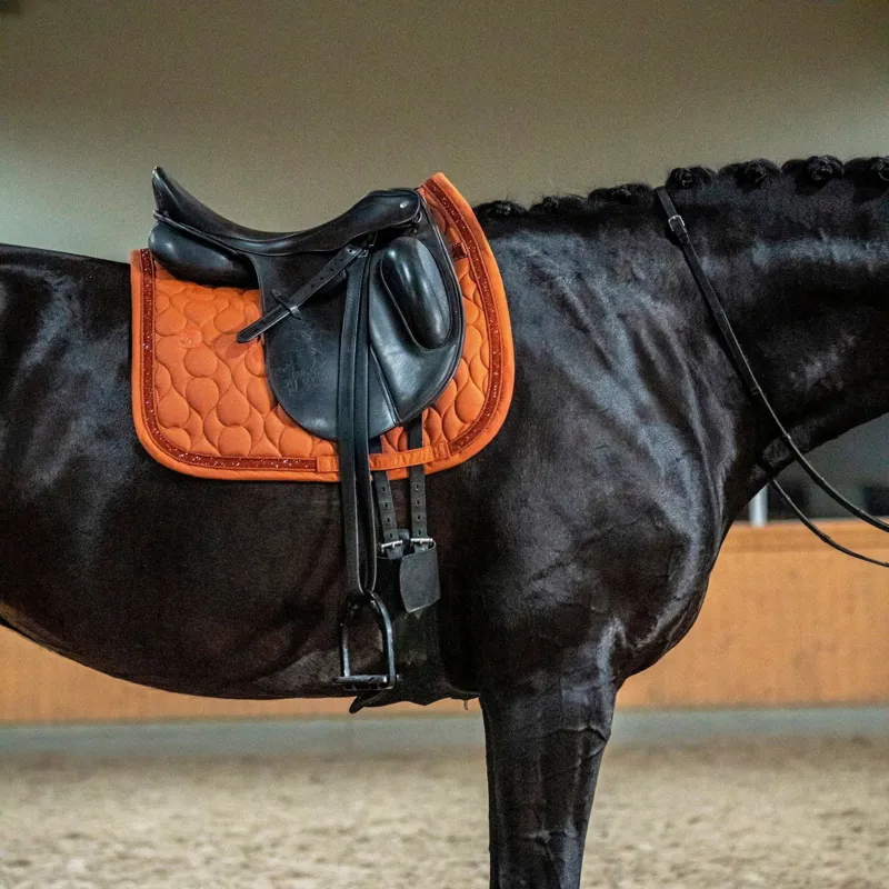 Eskadron Platinum Sparkle Jewel Dressage Saddle Pad - Amber-2