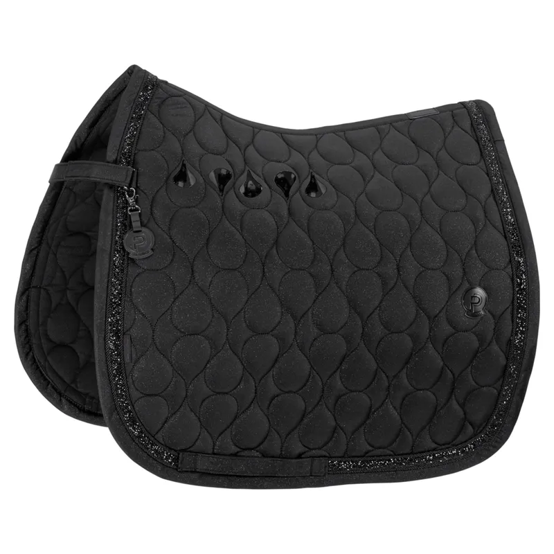 Eskadron Platinum Sparkle Jewel Dressage Saddle Pad - Black