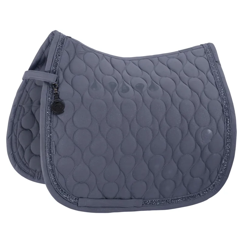 Eskadron Platinum Sparkle Jewel Dressage Saddle Pad - Slate Blue