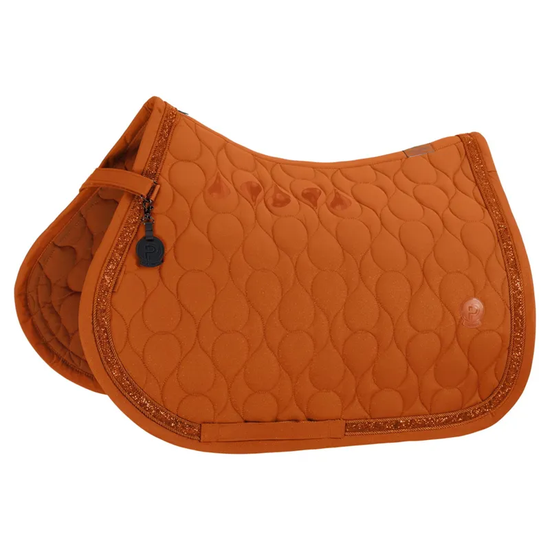 Eskadron Platinum Sparkle Jewel Saddle Pad - Amber