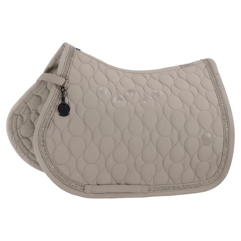 Eskadron Platinum Sparkle Jewel Saddle Pad - Pale Grey