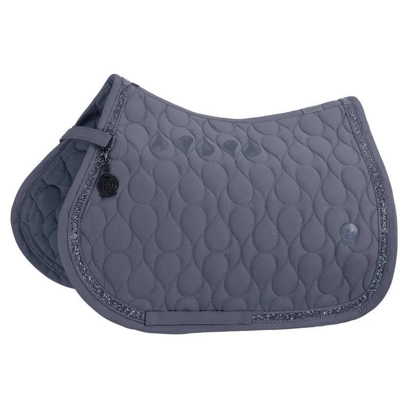 Eskadron Platinum Sparkle Jewel Saddle Pad - Slate Blue