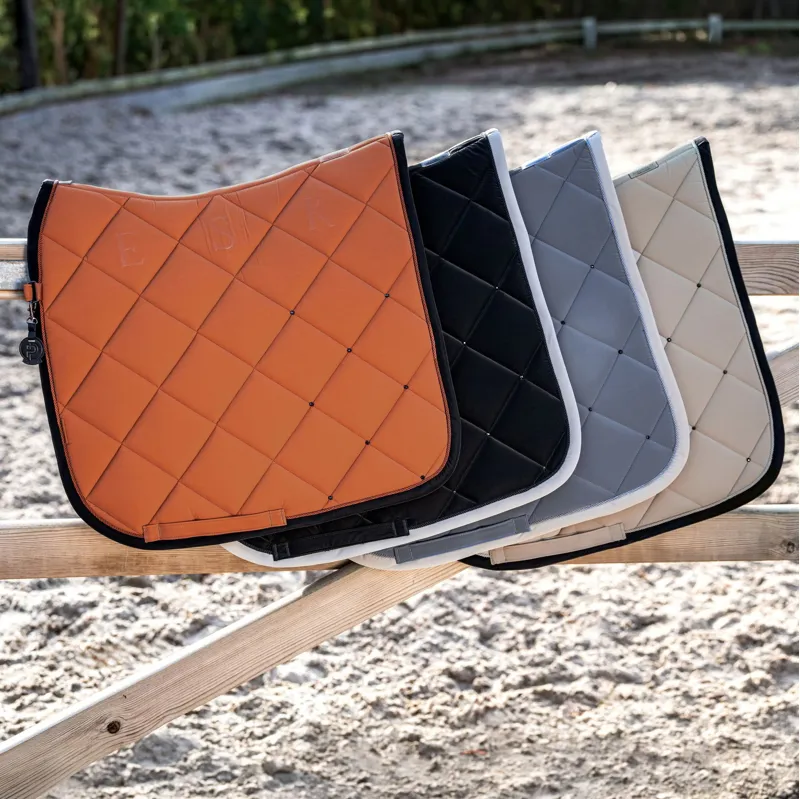 Eskadron Platinum Silk Diamond Dressage Saddle Pad - Slate Blue-1