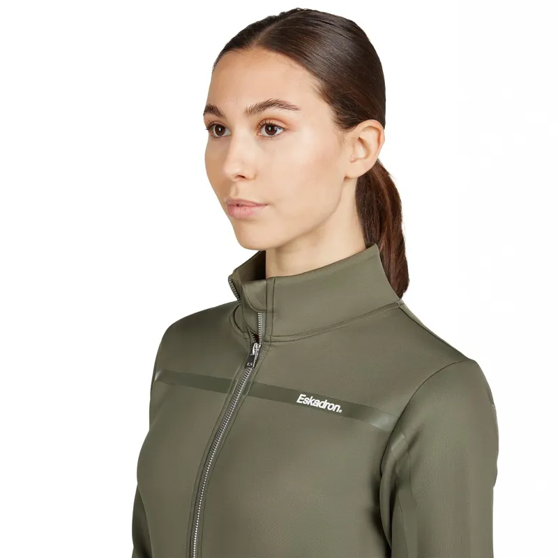 Eskadron Classic Sports Ladies Full Zip Sweater - Dusty Olive-3