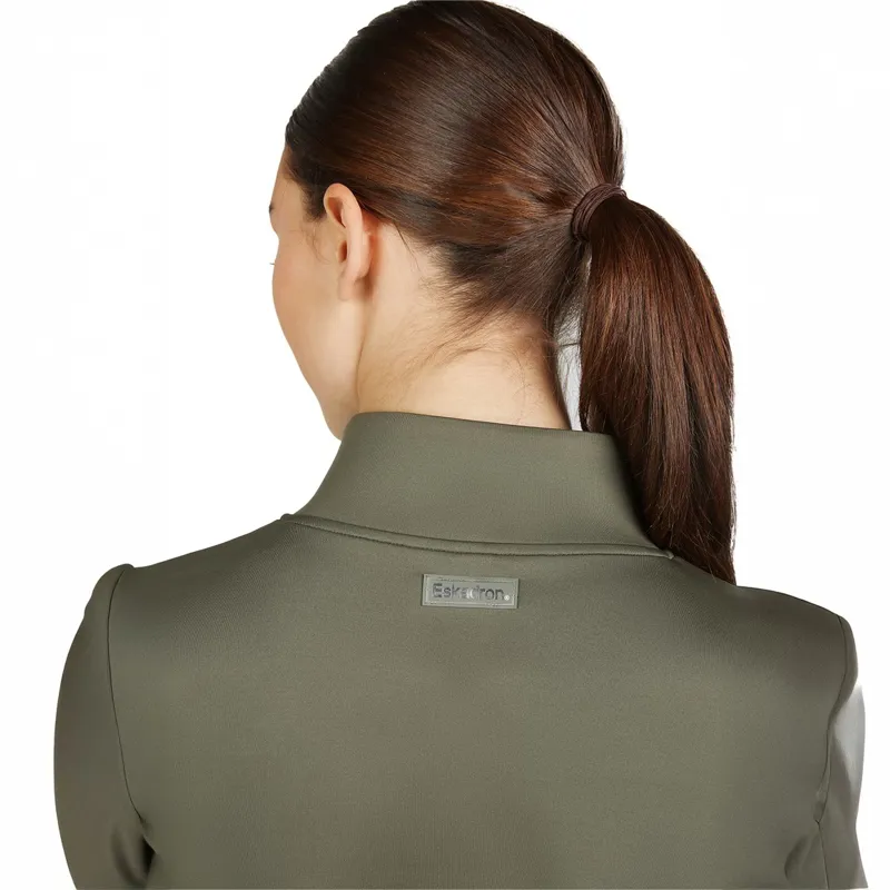 Eskadron Classic Sports Ladies Full Zip Sweater - Dusty Olive-4