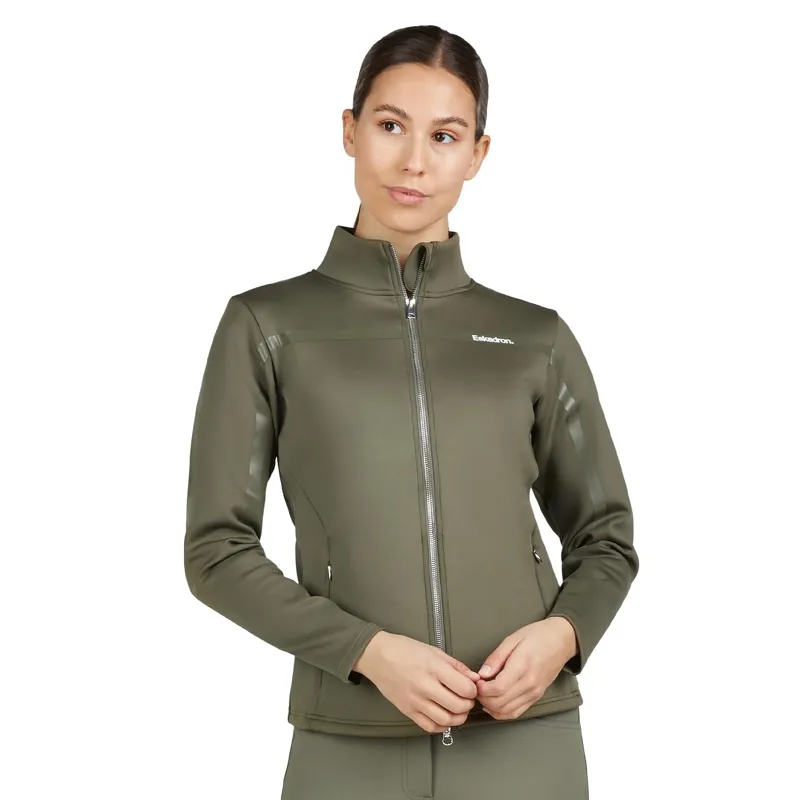 Eskadron Classic Sports Ladies Full Zip Sweater - Dusty Olive
