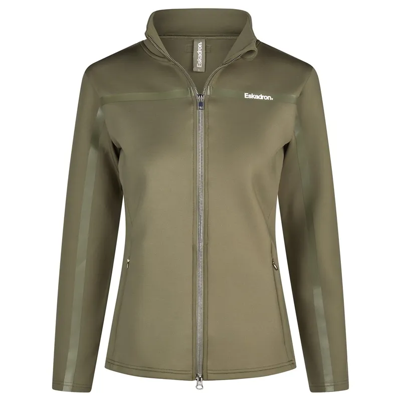 Eskadron Classic Sports Ladies Full Zip Sweater - Dusty Olive-1