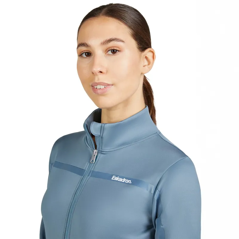 Eskadron Classic Sports Ladies Full Zip Sweater - Steel Blue-4