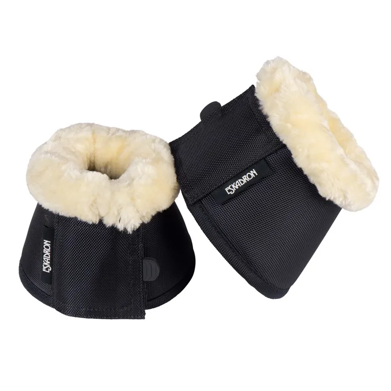 Eskadron Faux Fur Bell Boots - Navy-1