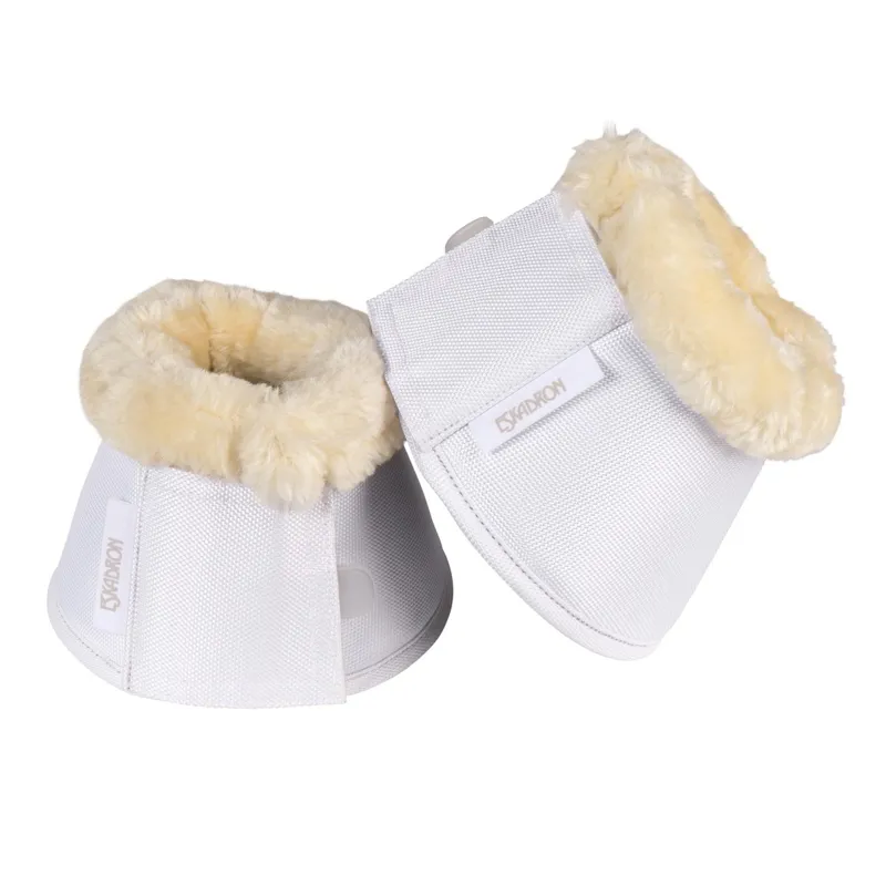 Eskadron Faux Fur Bell Boots - White