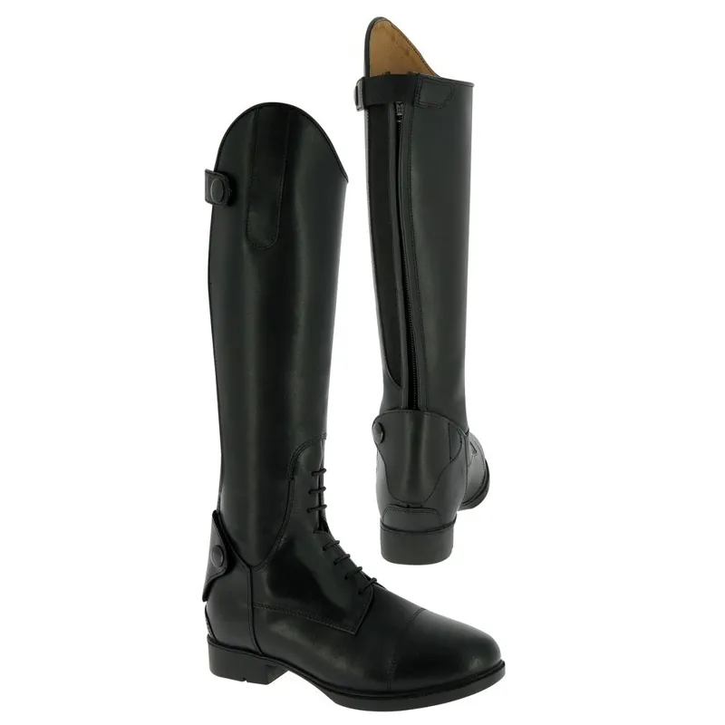 Equi-Theme Children's Leather Riding Boots - Black