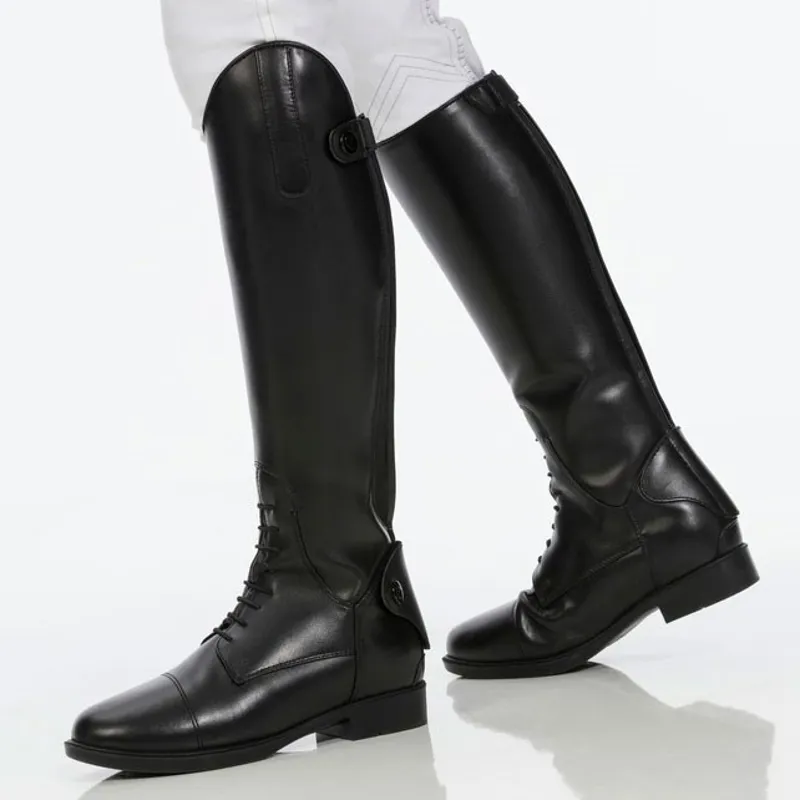 Equi-Theme Children's Leather Riding Boots - Black-1