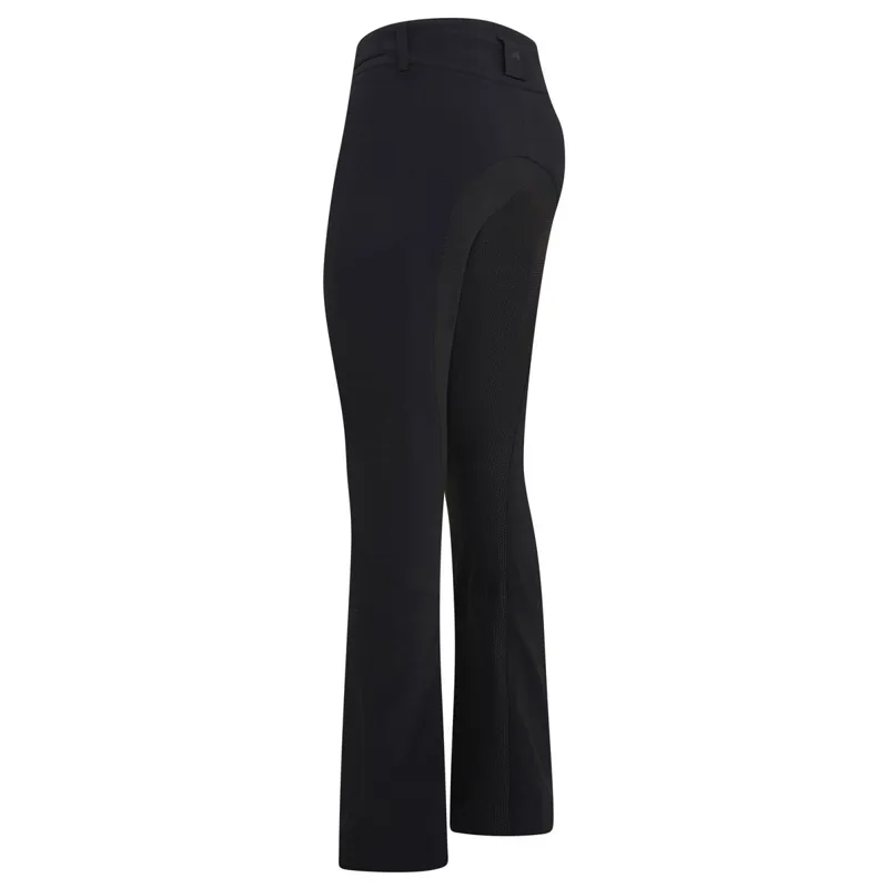 Euro-Star Jodhpur Equitation Queen Full Grip Womens Breeches - Black-1