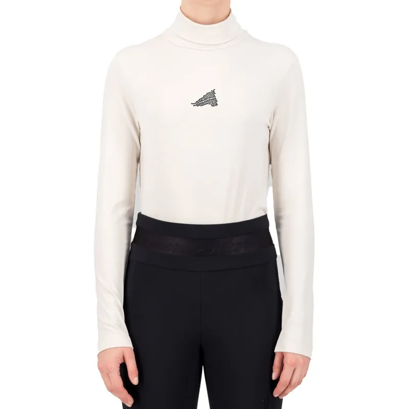 Euro-Star Sofia Ladies Mock Neck Top - Ivory
