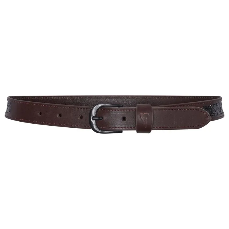 Euro-Star Glittery Women's Belt - Dark Berry