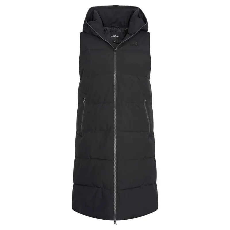 Euro-Star Laverri Ladies Long Vest - Black