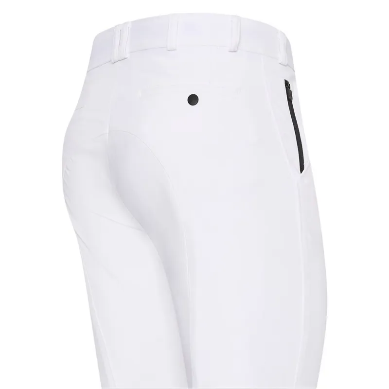 Euro-star Marco Knee Grip Men's Competition Breeches - White-1