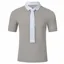 Euro-Star Valerio Men's Show Shirt and Stock Tie - Faded Gray