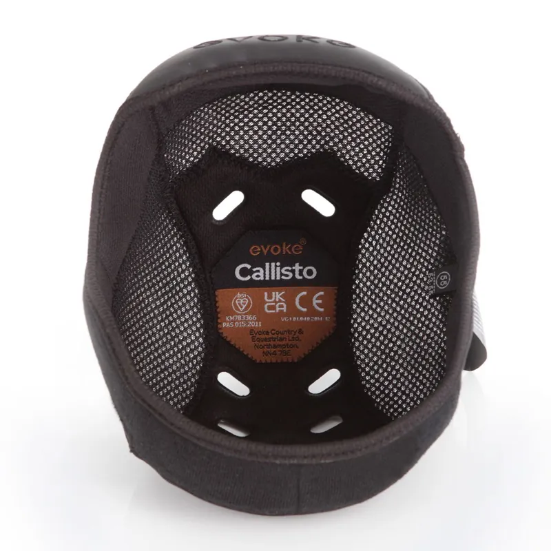 Evoke Callisto Removable Padded Helmet Liner - Black