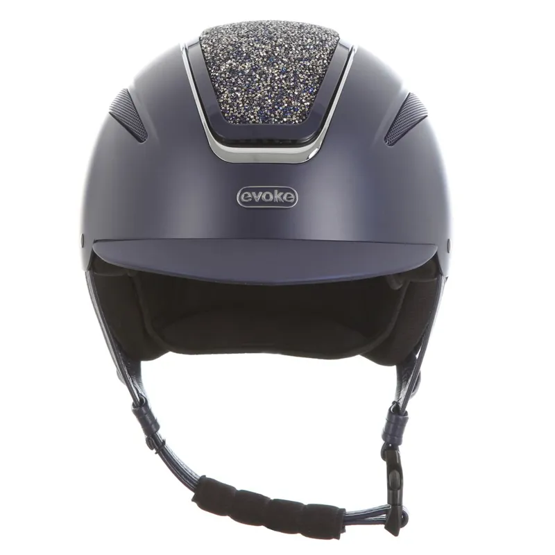 Evoke Callisto Classic Peak Helmet - Navy/Navy Crystal-2