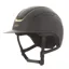 Evoke Callisto Wide Peak Crystal Frame Riding Helmet - Black/Gold