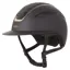 Evoke Callisto Wide Peak Riding Helmet - Black/Gold Crystal