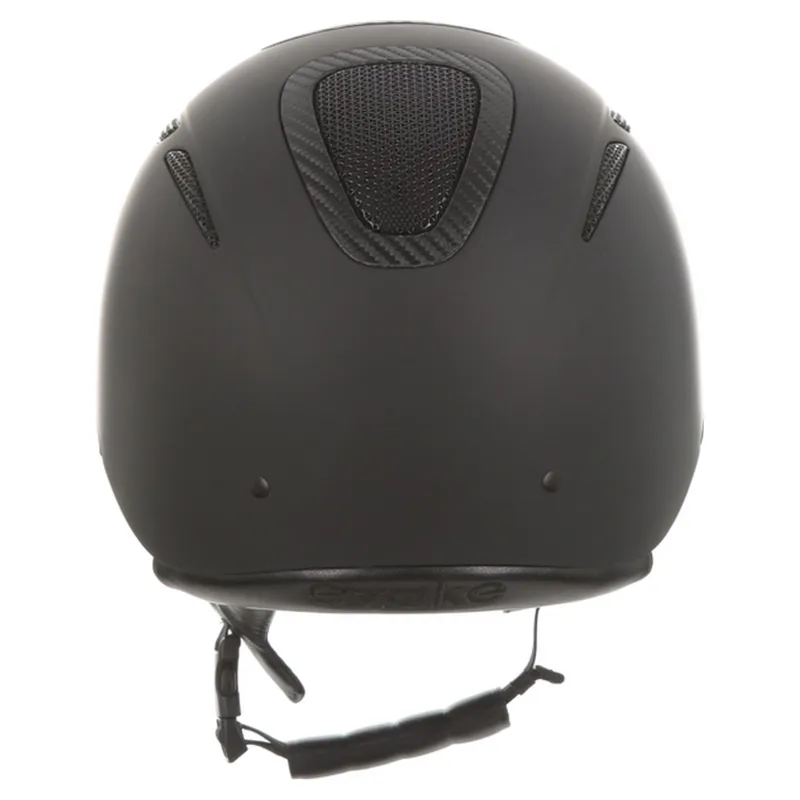 Evoke Elara Classic Peak Riding Helmet - Black/Carbon-2