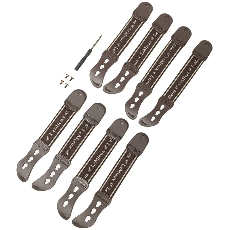 LeMieux Exo-Flex Ankle Fetlock Boots Spare Strap Set - Brown-1