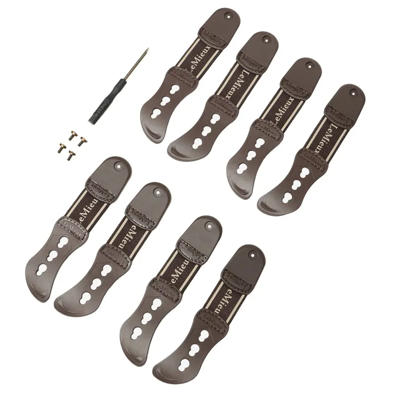 LeMieux Exo-Flex Tendon Boots Spare Strap Set - Brown-1