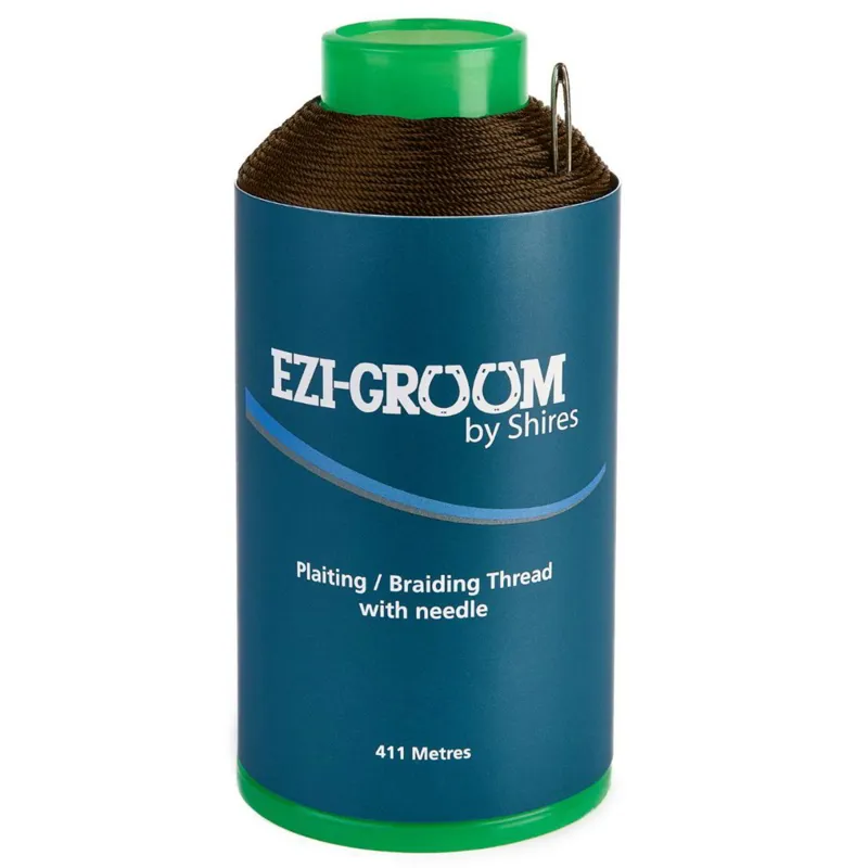 EZI-GROOM Waxed Braiding Thread Reel - Brown