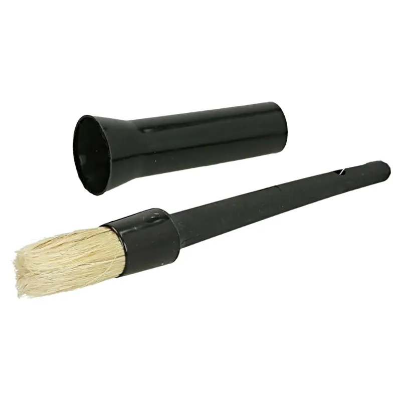 EZI-GROOM Plastic Hoof Oil Brush and Cap - Black