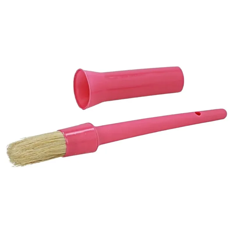EZI-GROOM Plastic Hoof Oil Brush and Cap - Pink