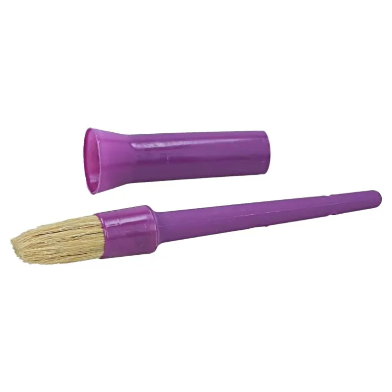 EZI-GROOM Plastic Hoof Oil Brush and Cap - Purple