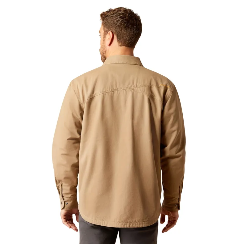 Ariat Rebar Canvas Men's Shirt Jacket - Khaki-2