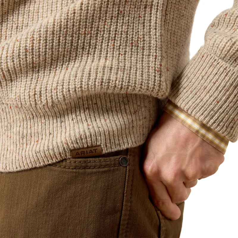 Ariat Country Heddon Men's Sweater - Oatmeal-5