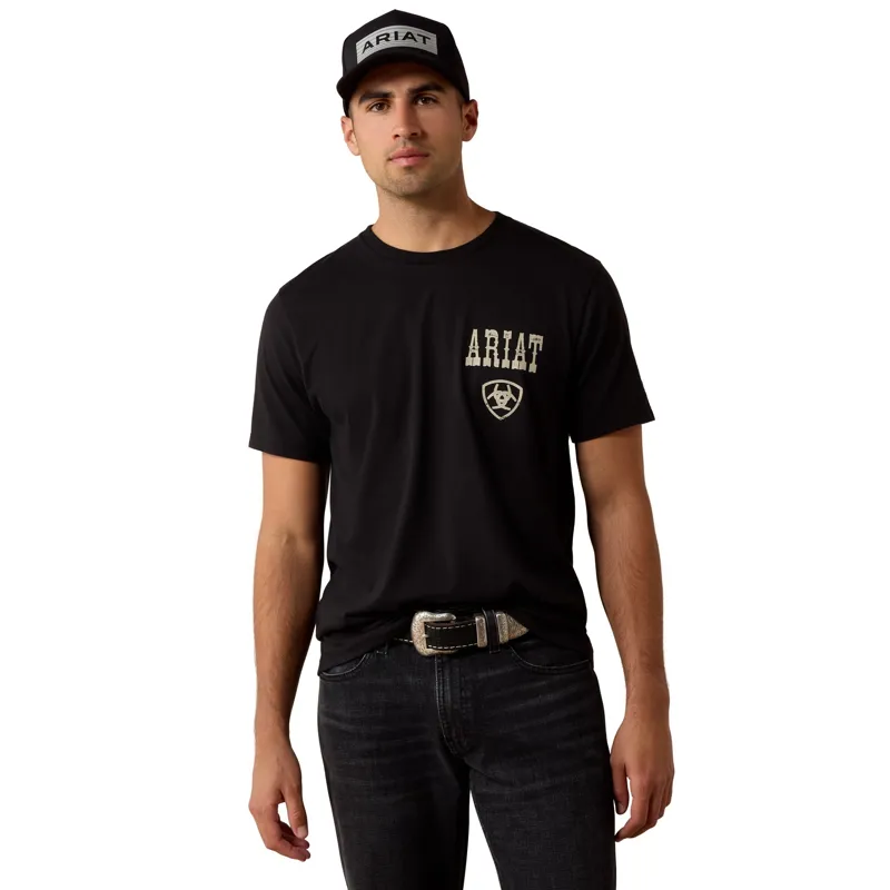 Ariat Cowboy Way-Up Men's Tee - Black-1