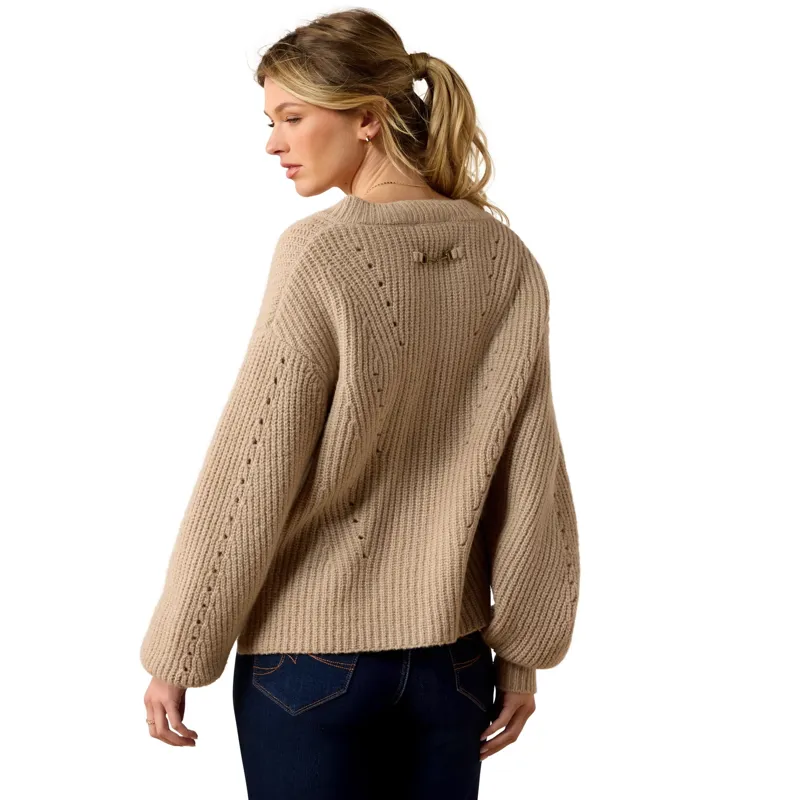 Ariat Country Blaydon Women's Sweater - Oatmeal-1