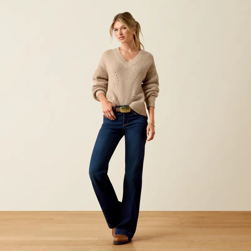 Ariat Country Blaydon Women's Sweater - Oatmeal-4