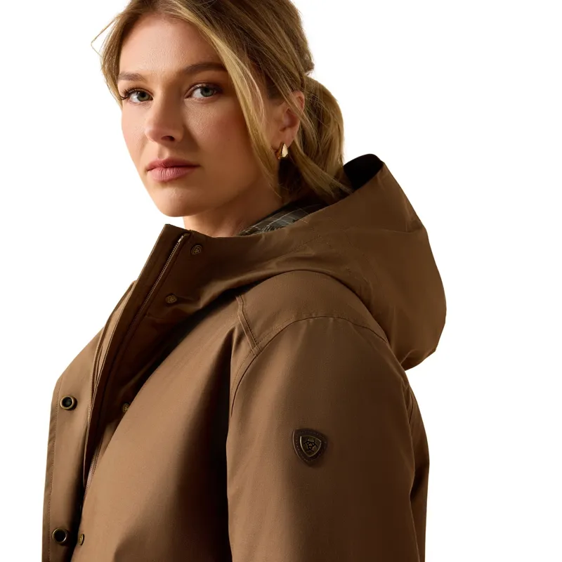 Ariat Barrowmere H20 Women's Insulated Waterproof Parka Jacket - Malt-2