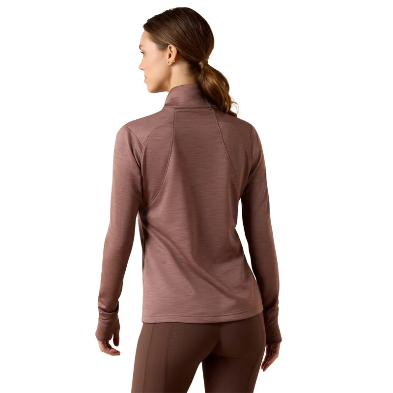 Ariat Team EQ 1/2 Zip Womens Pullover - Twilight Mauve-3