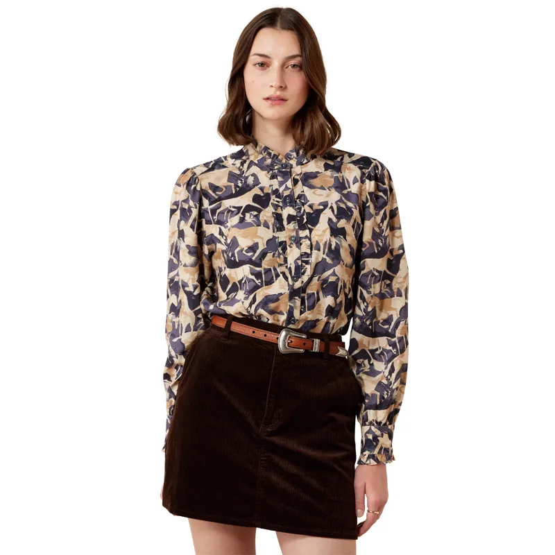 Ariat Country Cricklade Women's Blouse - Navy Coincide Print