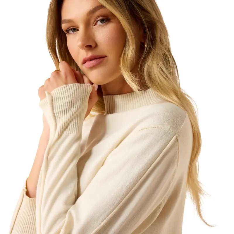 Ariat Coney Women's Sweatshirt - Antique White-3