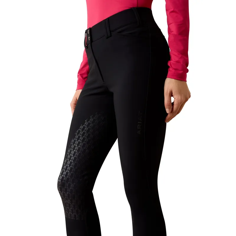 Ariat Tri Factor Vivacity Heat Half Grip Womens Breeches - Black-5