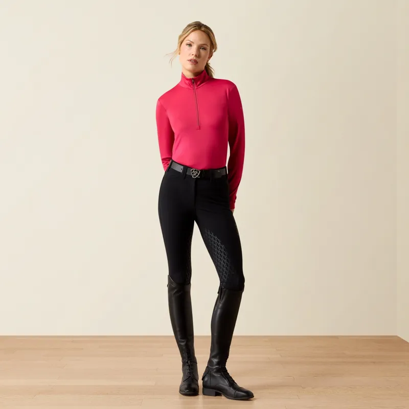 Ariat Tri Factor Vivacity Heat Half Grip Womens Breeches - Black-8