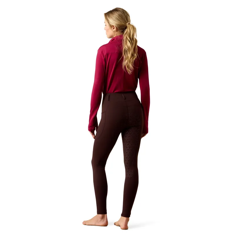 Ariat Venture 2.0 Thermal Full Grip Riding Tights - Chocolate Plum-1