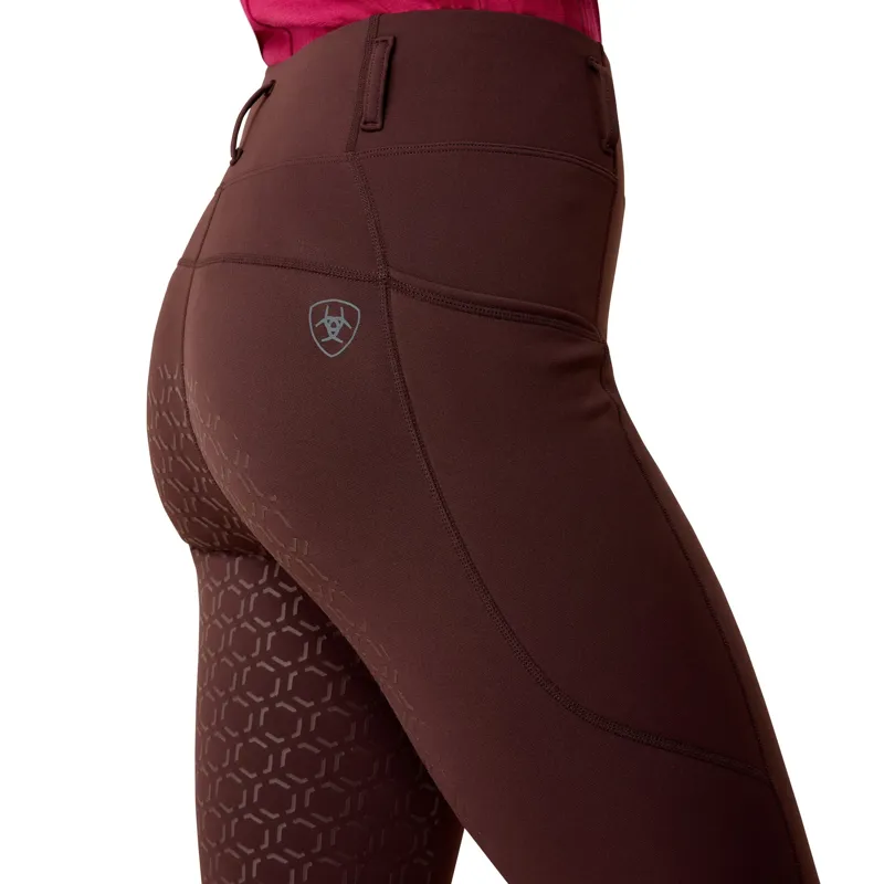 Ariat Venture 2.0 Thermal Full Grip Riding Tights - Chocolate Plum-3